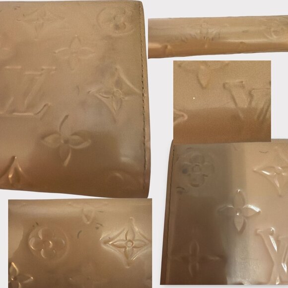 Louis Vuitton Monogram Vernis Sarah Wallet TH4079 Poudre Embossed Patent Leather - Picture 8 of 10